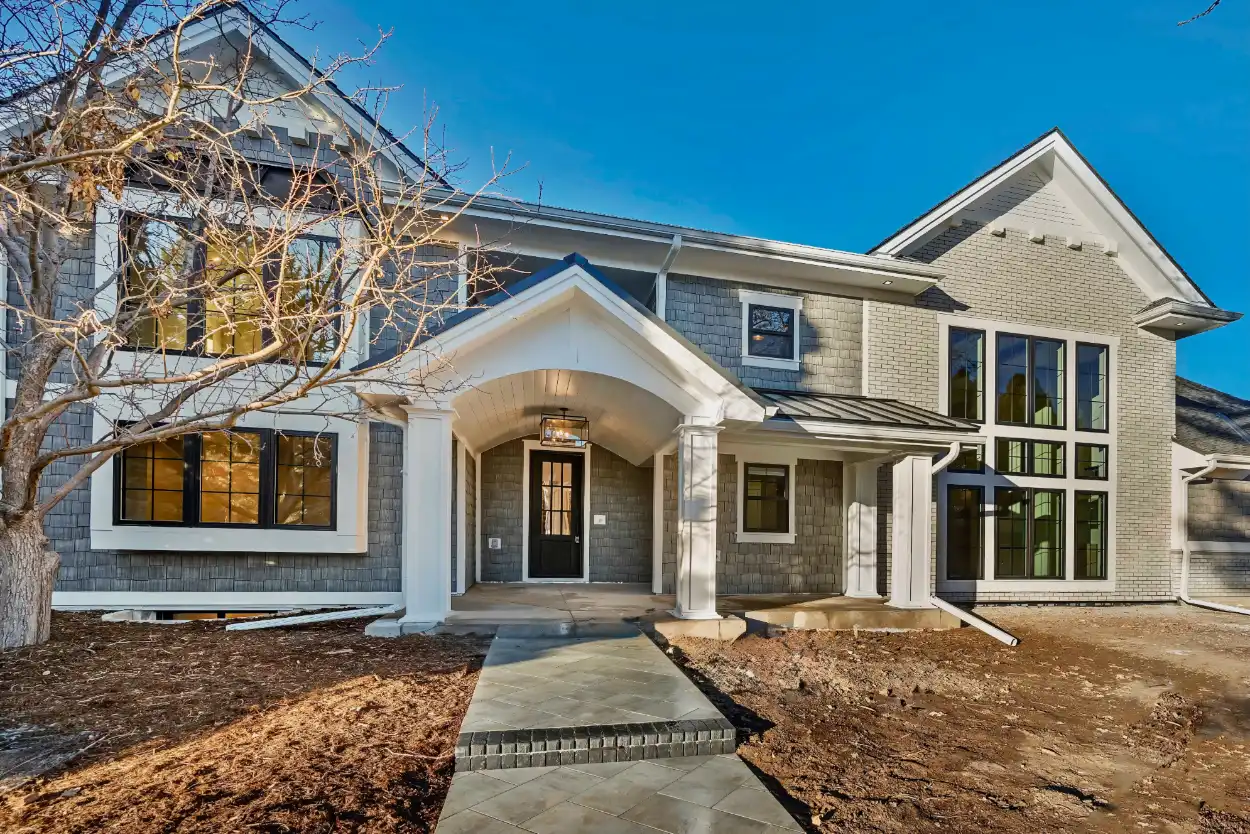 Cherry Hills Village Remodel & Addition outside view of front door