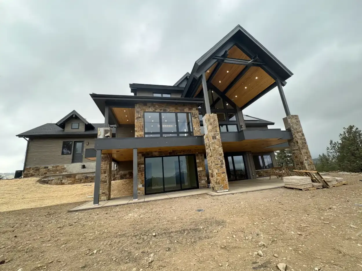 Custom luxury home exterior by Jackson Design Build in Colorado