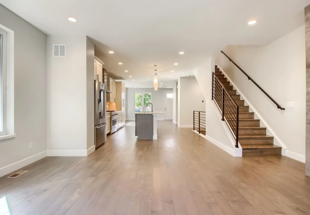 Modern open-concept home interior by Jackson Design Build