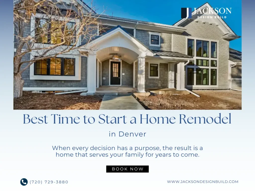 Custom home remodeling project exterior in Denver, Colorado