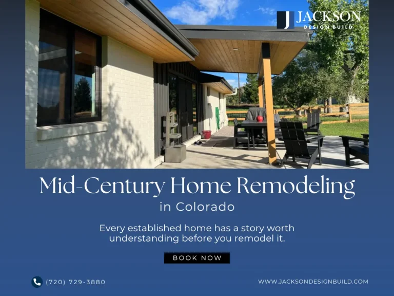Mid century home remodeling project in Parker, Colorado