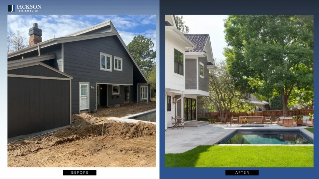 Before and after whole-home remodeling project in Castle Rock, CO
